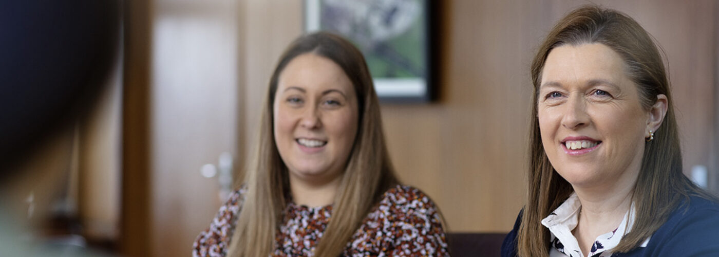 Two ABP workings sitting in an office environment